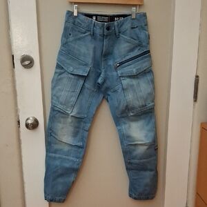 G-Star Raw Rovic Zip 3D Light Blue Denim Jeans_1